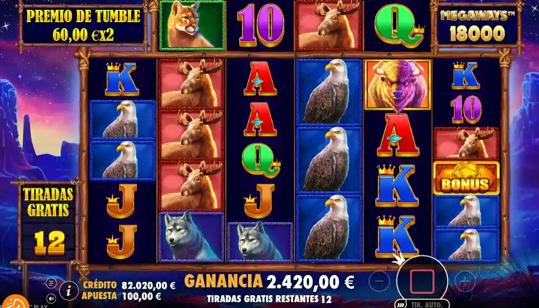Buffalo King Megaways en móvil