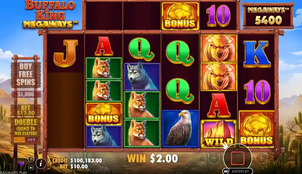 Buffalo King Megaways en 1 minuto